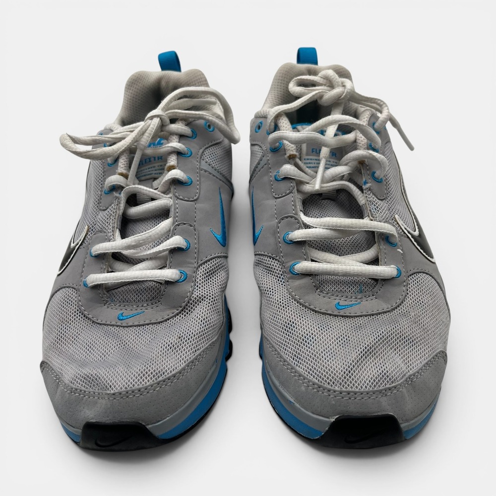 Nike Flex TR Running Shoes Grey Blue Womens 8.5 Low Top Sneakers 443836-003 - Picture 2 of 8